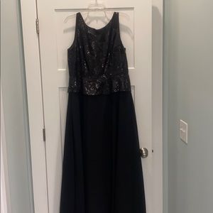 Calvin Klein sequin peplum formal dress